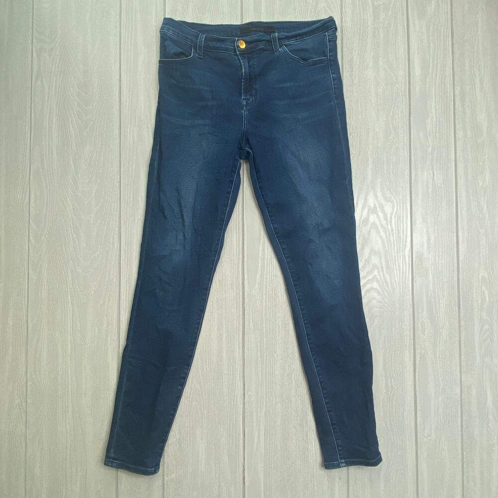 J Brand Women's Maria High Rise Skinny Stretchy Blue Jeans Size 30